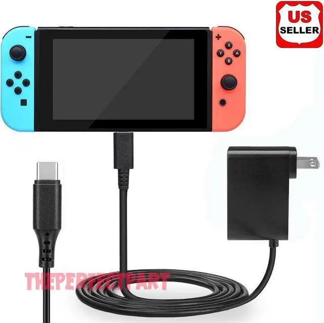 Alt view image 2 of 7 - For Nintendo Switch AC Power Supply Adapter Home Wall Travel Charger Cable 2.4A