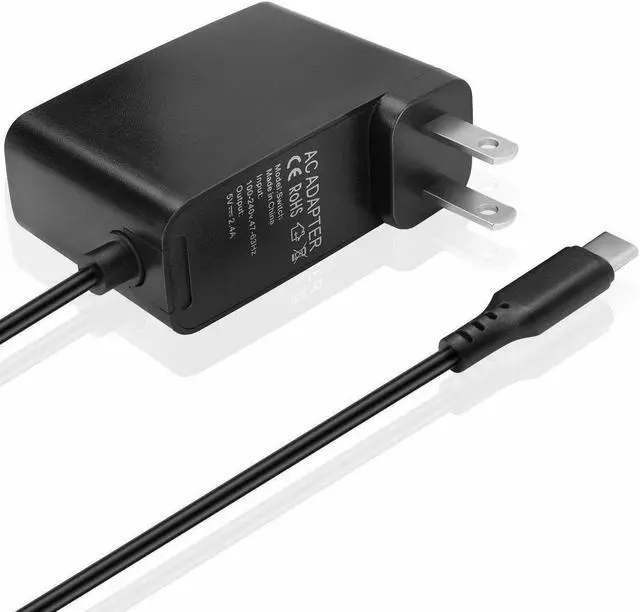 Alt view image 6 of 7 - For Nintendo Switch AC Power Supply Adapter Home Wall Travel Charger Cable 2.4A