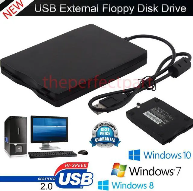 Alt view image 2 of 7 - 3.5 USB 2.0 Data External Floppy Disk Drive 1.44MB For Laptop PC Win 7/8/10 Mac
