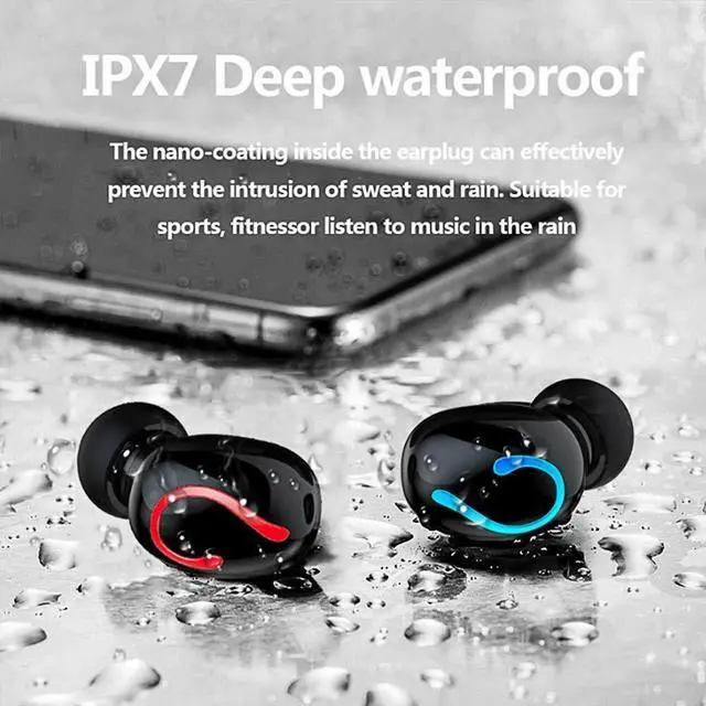 Alt view image 3 of 7 - Bluetooth 5.1 Headset TWS Wireless Earphones Mini Earbuds Stereo Headphones IPX7