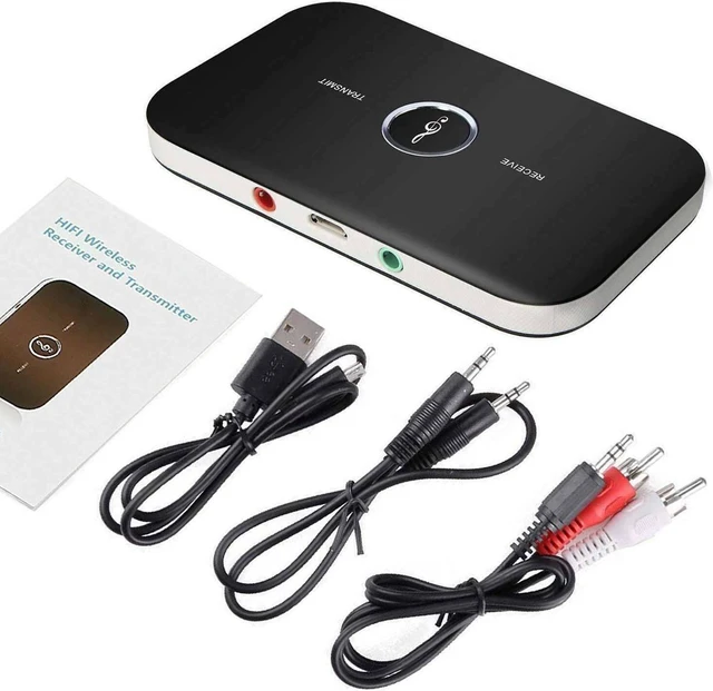 Alt view image 7 of 7 - Bluetooth 5.0 Transmitter Receiver 2 IN 1 Wireless Audio 3.5mm Jack Aux Adapter