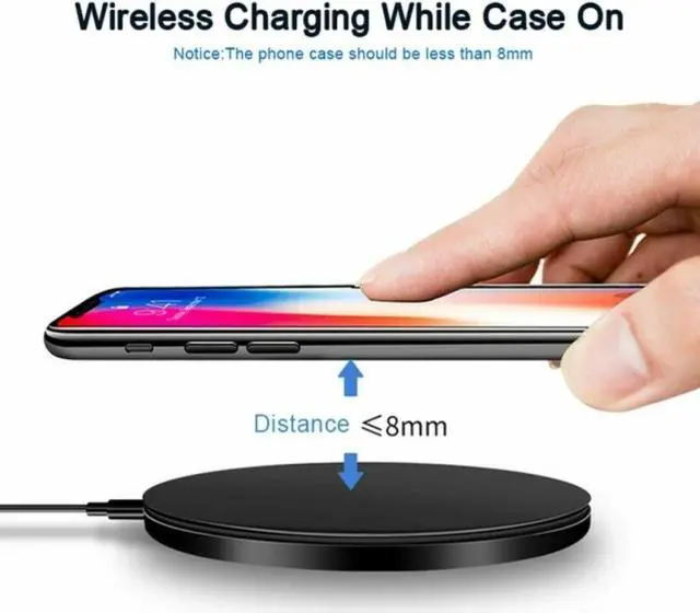 Alt view image 5 of 7 - 20W Wireless Charger Fast Charge Pad For Samsung iPhone XS Max X XR 12 13 Pro