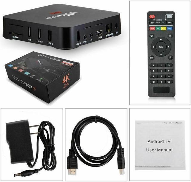 Alt view image 7 of 7 - MXQ Pro 4K Ultra HD 64Bit Wifi Android 7.1 Quad Core Smart TV Box Media Player