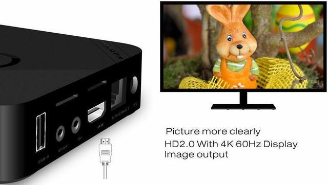 Alt view image 3 of 7 - MXQ Pro 4K Ultra HD 64Bit Wifi Android 7.1 Quad Core Smart TV Box Media Player