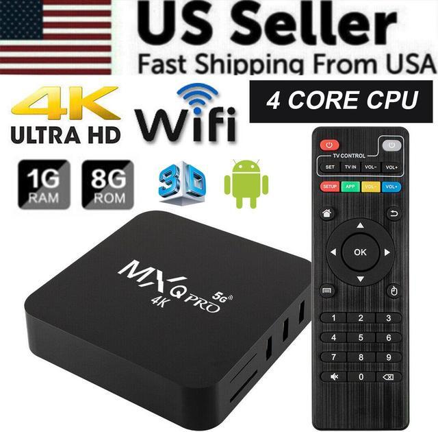 Alt view image 4 of 7 - MXQ Pro 4K Ultra HD 64Bit Wifi Android 7.1 Quad Core Smart TV Box Media Player
