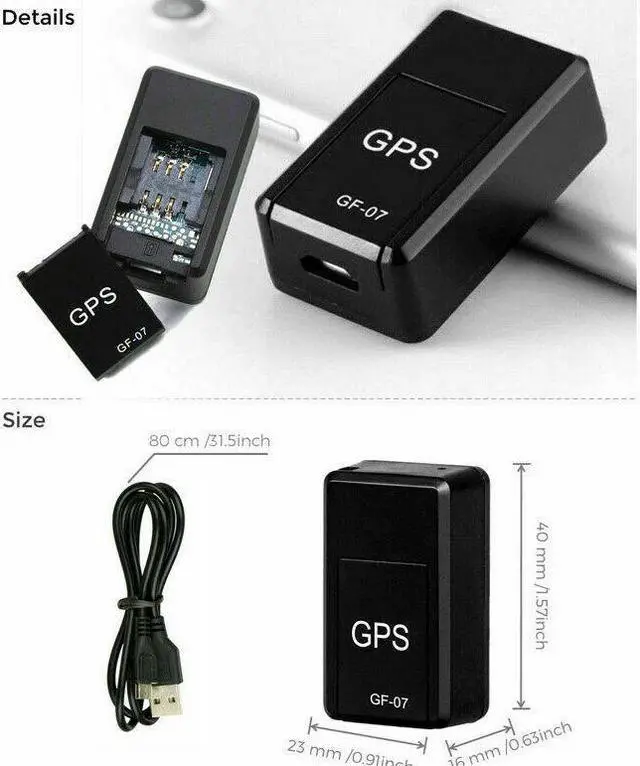 Alt view image 2 of 7 - GF07 Mini Magnetic GPS Tracker Real-time Car Truck Vehicle Locator GSM GPRS USA