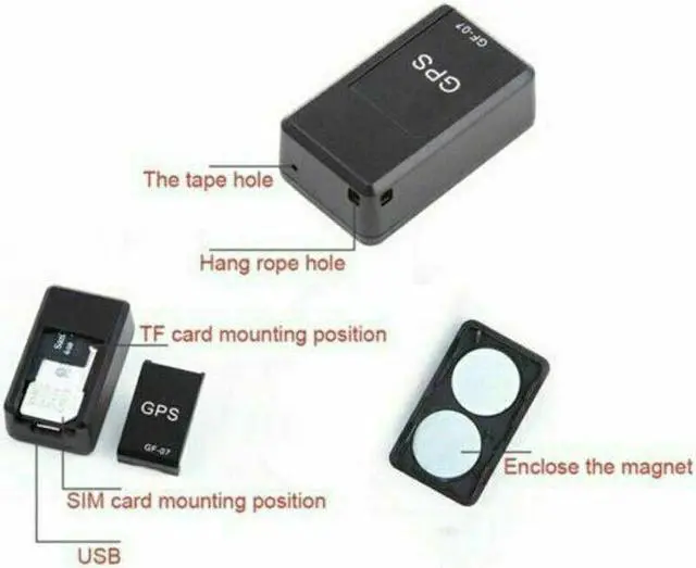 Alt view image 7 of 7 - GF07 Mini Magnetic GPS Tracker Real-time Car Truck Vehicle Locator GSM GPRS USA