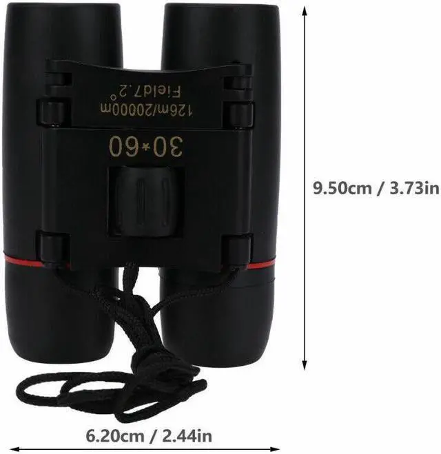 Alt view image 4 of 7 - Binoculars 30x60 Zoom Outdoor Travel Compact Folding Telescope Hunting Day/Night