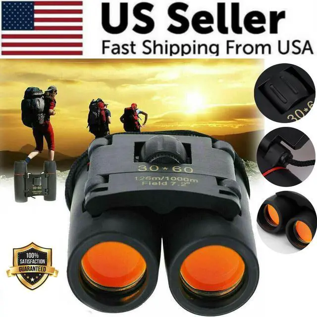 Alt view image 5 of 7 - Binoculars 30x60 Zoom Outdoor Travel Compact Folding Telescope Hunting Day/Night