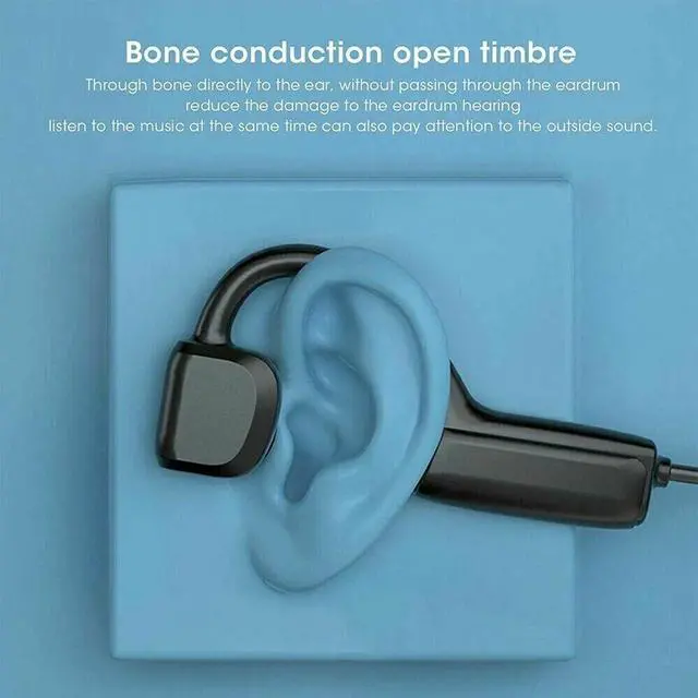 Alt view image 4 of 7 - Bone Conduction Headphones Bluetooth 5.1 Wireless Earbuds Outdoor Sport Headset