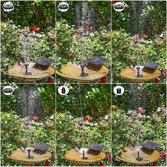 Alt view image 7 of 7 - Solar Power Fountain Submersible Floating Water Pump Bird Bath Pond Garden Pool