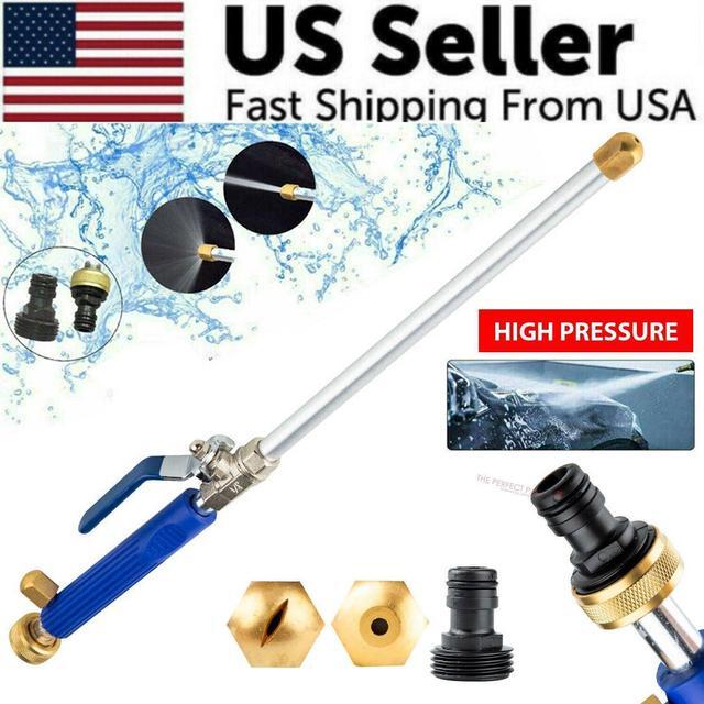 Alt view image 6 of 7 - High Pressure Power Washer Water Spray Gun Nozzle Wand Attachment Garden Hose