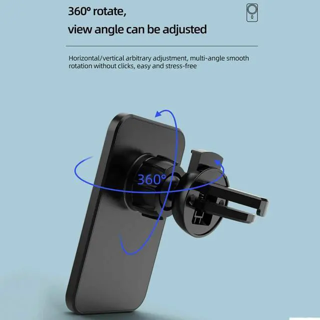 Alt view image 6 of 7 - Magnetic Wireless Charger Car Mount Holder For iPhone 12 13 14 Pro Max MagSafe