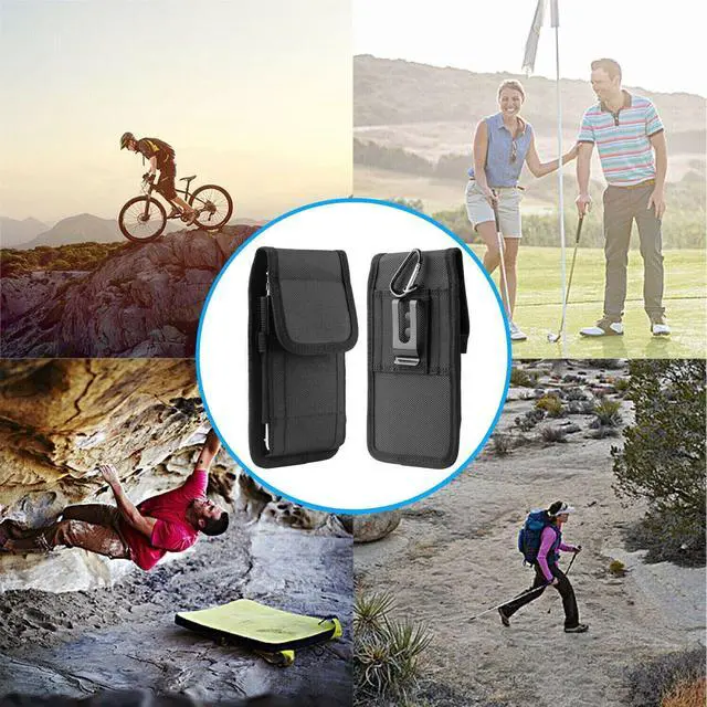 Alt view image 6 of 7 - Vertical Cell Phone Holster Pouch Wallet Case With Belt Clip For iPhone Samsung