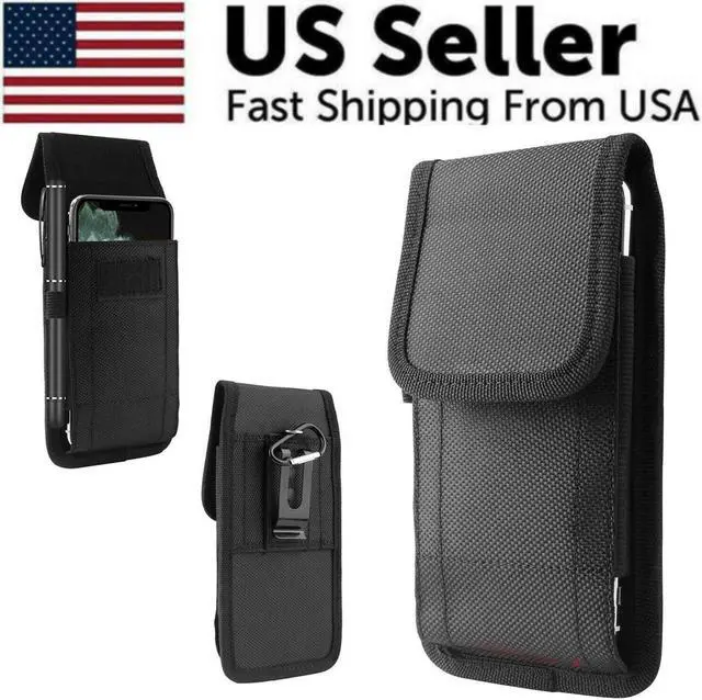 Alt view image 3 of 7 - Vertical Cell Phone Holster Pouch Wallet Case With Belt Clip For iPhone Samsung
