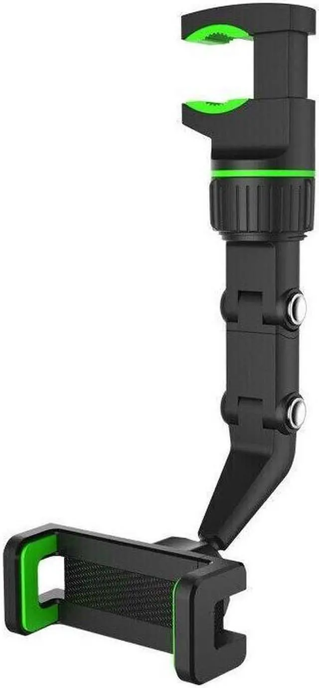 Main image of 360° Car Rearview Mirror Rotation Adjustable Phone Holder Mount Multifunction