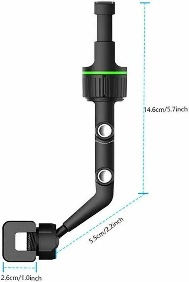 Alt view image 7 of 7 - 360° Car Rearview Mirror Rotation Adjustable Phone Holder Mount Multifunction
