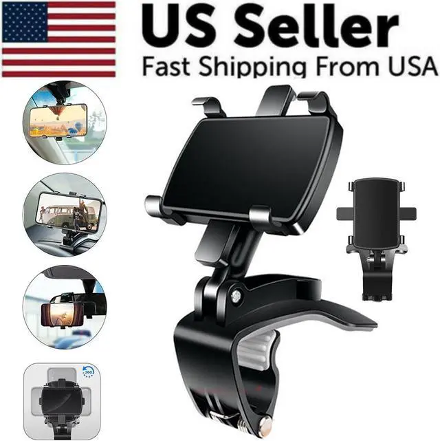 Alt view image 5 of 7 - Universal Car Dashboard Mount Holder Stand Clamp Cradle Clip For Cell Phone GPS