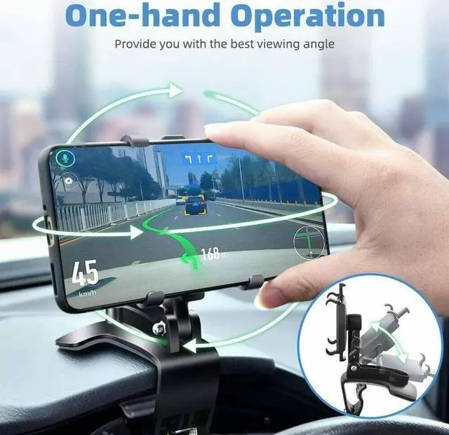 Alt view image 2 of 7 - Universal Car Dashboard Mount Holder Stand Clamp Cradle Clip For Cell Phone GPS