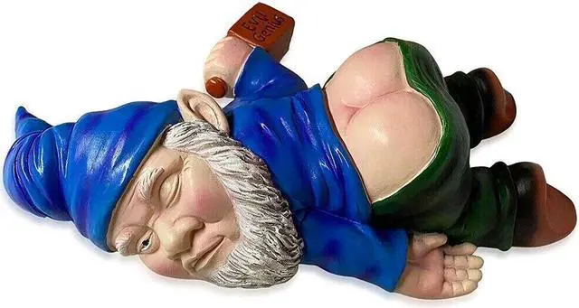 Main image of Drunk Dwarf Garden Gnome Decoration Drunken Ornament Decor Yard Patio Lawn US