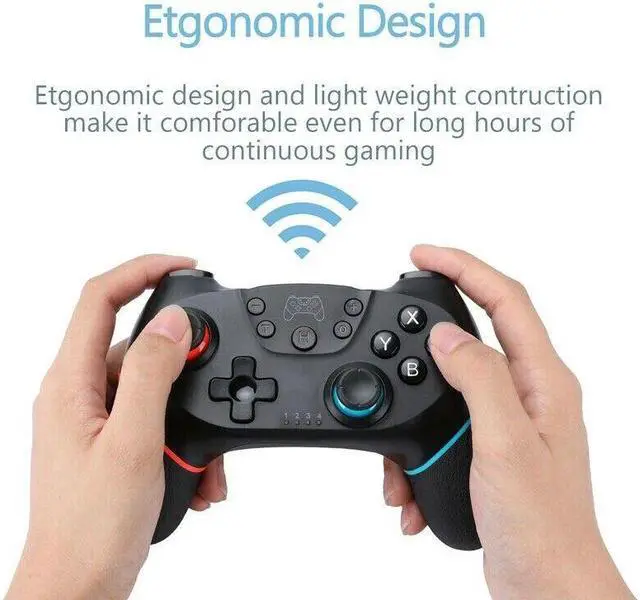 Alt view image 5 of 7 - Wireless Pro Controller Gamepad For Nintendo Switch Joypad Joystick Remote USA