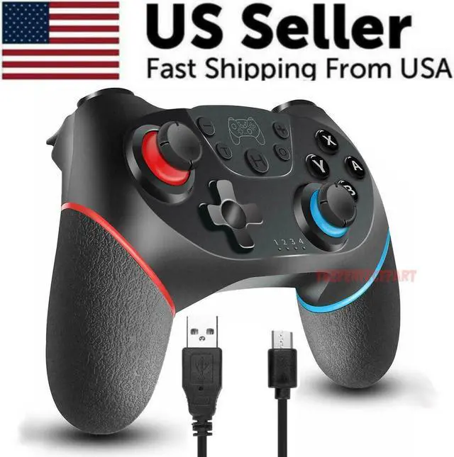 Alt view image 3 of 7 - Wireless Pro Controller Gamepad For Nintendo Switch Joypad Joystick Remote USA