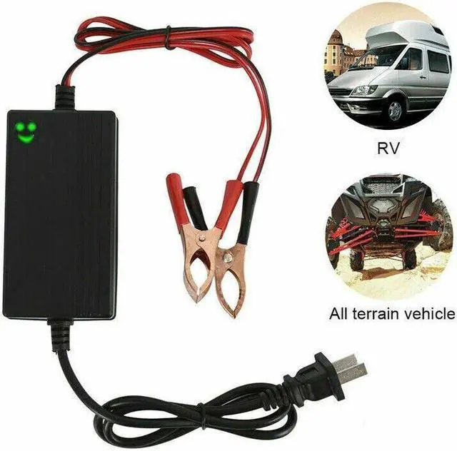 Alt view image 7 of 7 - Portable 12V Auto Car Battery Charger Truck Trickle Maintainer Boat Motorcycle
