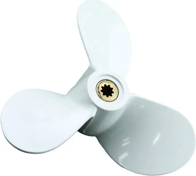 Alt view image 2 of 6 - Asaki 6E0-45941-01-EL Fits on Yamaha Outboard 4, 5 HP Propeller 7 1/2X8 Right White