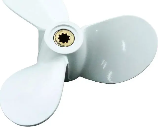 Alt view image 6 of 6 - Asaki 6E0-45941-01-EL Fits on Yamaha Outboard 4, 5 HP Propeller 7 1/2X8 Right White