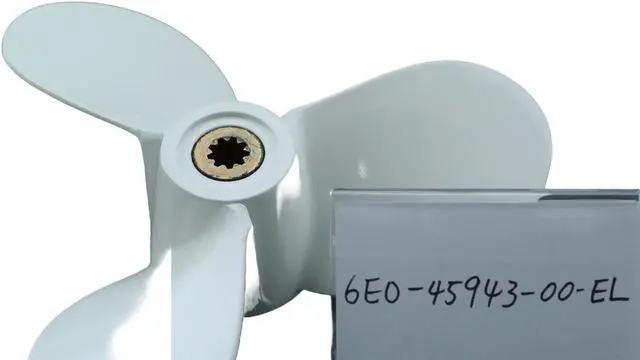 Alt view image 5 of 5 - Asaki 6E0-45943-00-EL Fits Yamaha Outboard Motor Boat 4, 5 HP Propeller White 7 1/2X7 Right
