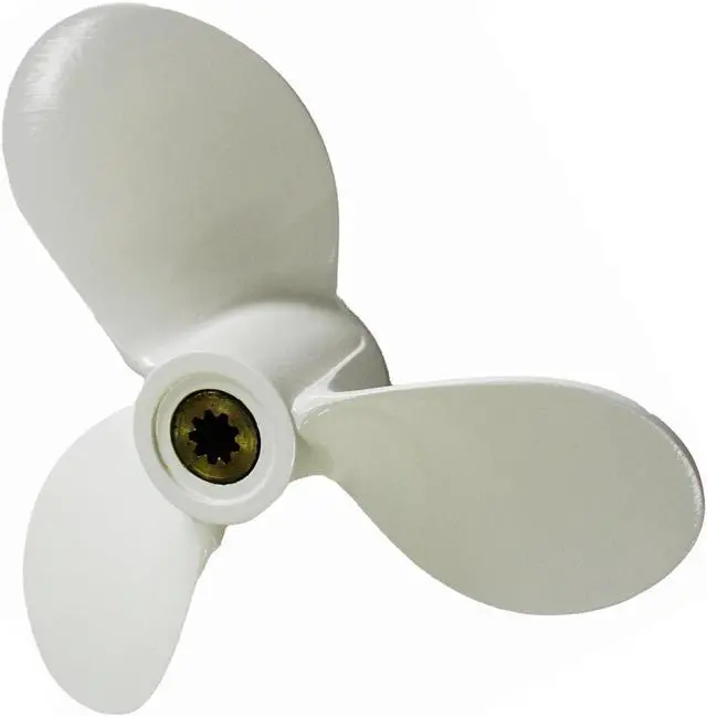 Alt view image 2 of 7 - Asaki 6E0-45943-01-EL Fits Yamaha Outboard Motor 4 5 6 HP Propeller 7 1/2X7 Right