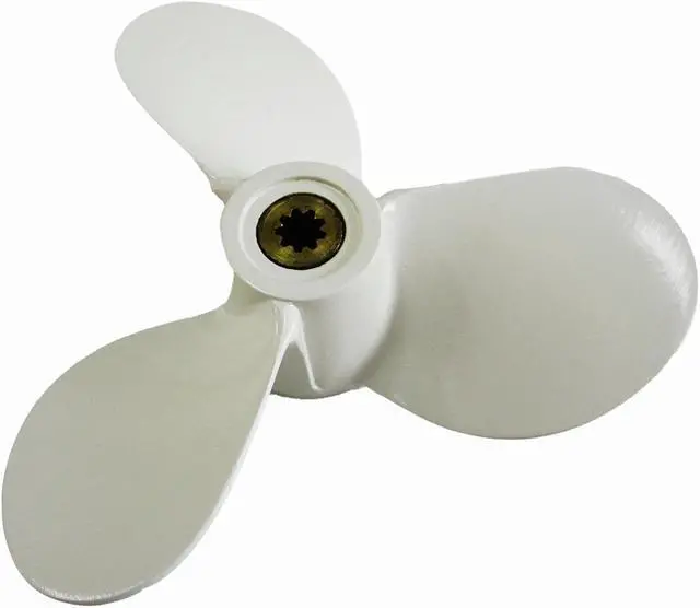 Alt view image 7 of 7 - Asaki 6E0-45943-01-EL Fits Yamaha Outboard Motor 4 5 6 HP Propeller 7 1/2X7 Right