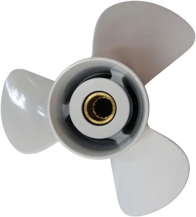 Alt view image 4 of 7 - Asaki 6E5-45943-00-EL Fits Yamaha Outboard Motor 50-130 HP 115ETLH CV85ELF Propeller 3X12 5/8X21