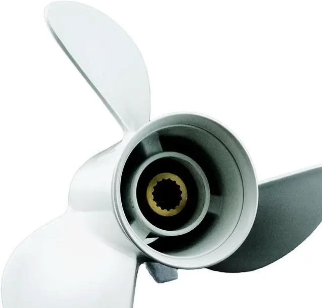 Alt view image 3 of 6 - Asaki 6E5-45952-00-EL Fits Yamaha Outboard Motor 50-130 HP Propeller 3 13x23 Right White