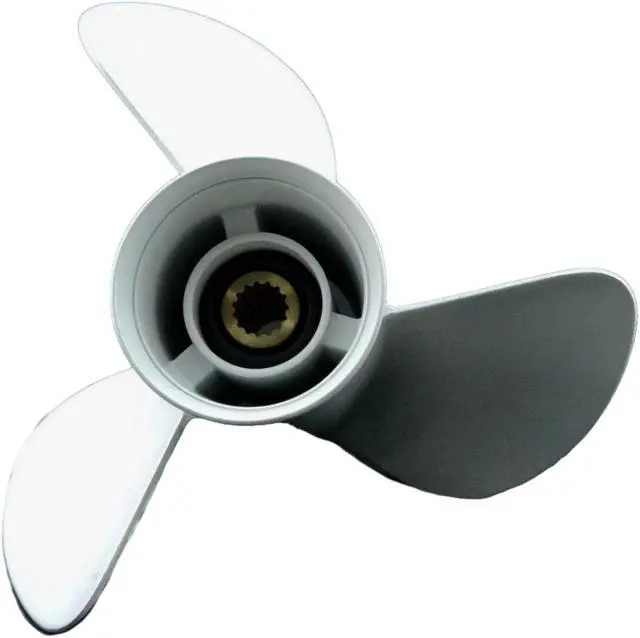 Alt view image 5 of 6 - Asaki 6E5-45952-00-EL Fits Yamaha Outboard Motor 50-130 HP Propeller 3 13x23 Right White