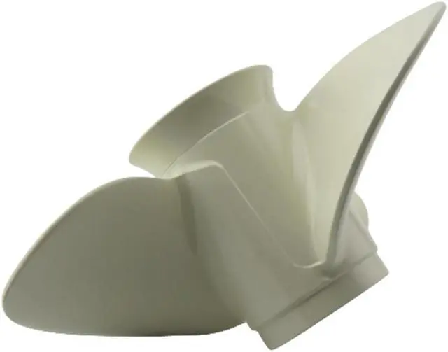 Alt view image 7 of 7 - Asaki 63V-45941-10-EL Fits Yamaha Outboard 15 20HP Propeller White 3X9 1/4X12 8 Spline