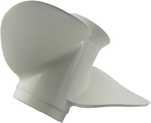 Alt view image 2 of 7 - Asaki 63V-45952-00-EL Fits Yamaha Outboard 9.9 15 20 HP Propeller  White 9 1/4X10 8 Splines Right