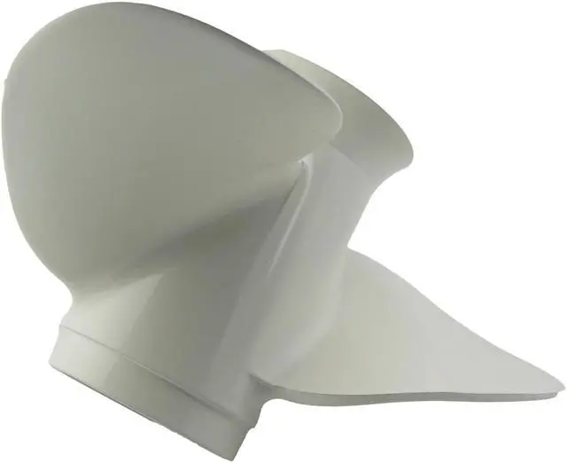 Alt view image 7 of 7 - Asaki 63V-45952-00-EL Fits Yamaha Outboard 9.9 15 20 HP Propeller  White 9 1/4X10 8 Splines Right