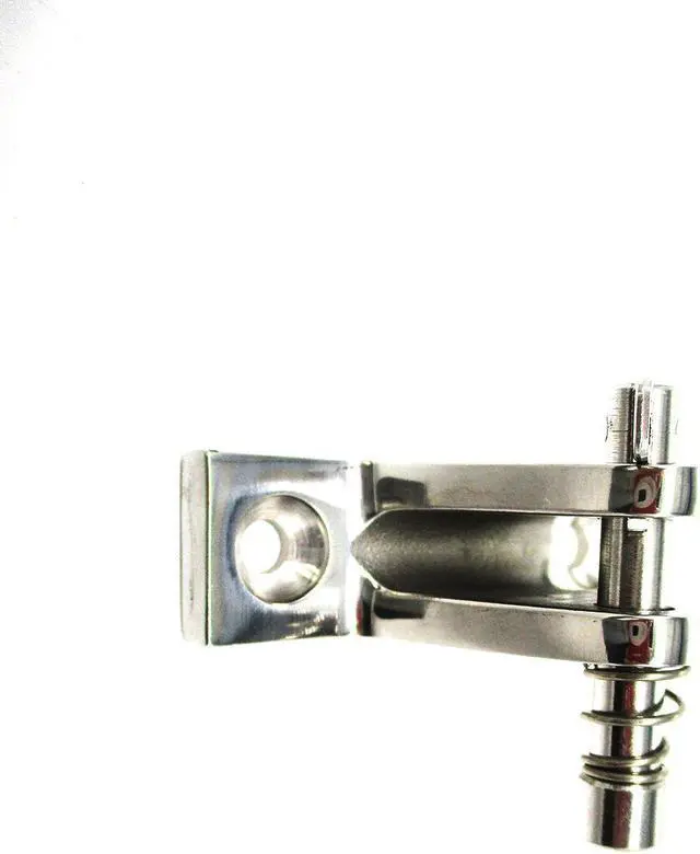 Alt view image 3 of 5 - Asaki 156-66220-00 Stainless Steel Marine Bimini Top Fitting Concave Base Deck Hinge x2 PCS