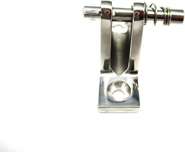Alt view image 5 of 5 - Asaki 156-66220-00 Stainless Steel Marine Bimini Top Fitting Concave Base Deck Hinge x2 PCS