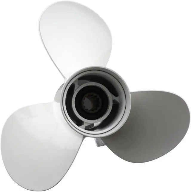 Main image of Asaki 69W-45945-00-EL 663-45945-02-EL Fits Yamaha Outboard 30-50 HP 40TLRA Propeller White 3X11 1/8X13 RH