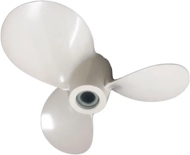 Alt view image 2 of 5 - Asaki 626-45949-01-36 Fits Yamaha Outboard 9.9 15 HP Propeller Helice 626-45949-01-36 3X9 1/4X9 Right