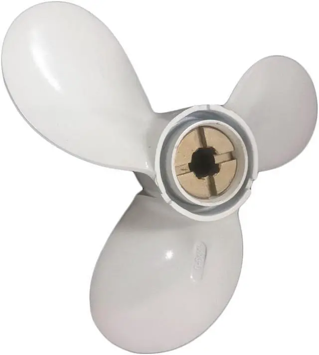 Alt view image 4 of 5 - Asaki 626-45949-01-36 Fits Yamaha Outboard 9.9 15 HP Propeller Helice 626-45949-01-36 3X9 1/4X9 Right
