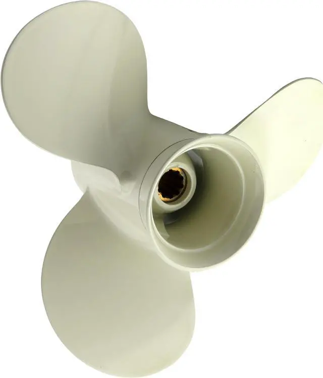 Alt view image 2 of 5 - Asaki 664-45941-01-EL Fits Yamaha Outboard 20 25 30 HP Propeller Hélice 3X9 7/8X9 Right White