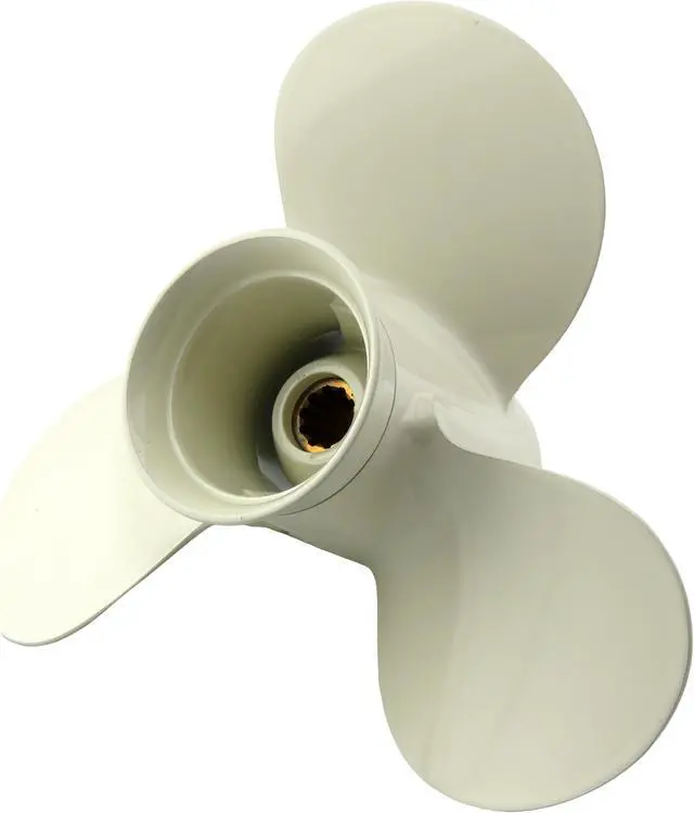 Alt view image 5 of 5 - Asaki 664-45941-01-EL Fits Yamaha Outboard 20 25 30 HP Propeller Hélice 3X9 7/8X9 Right White