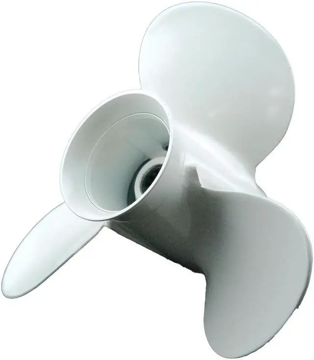 Alt view image 5 of 6 - Asaki 664-45949-02-EL Fits Yamaha 20-30HP 20MSHV F25MSHC 30ESH Propeller White Right 3X9 7/8X13