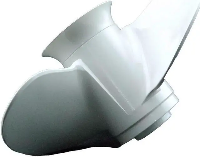 Alt view image 5 of 5 - Asaki 664-45952-00-EL Fits Yamaha Outboard 20 25 30HP 20MSHU 25ESH Propeller White 3X9 7/8X14