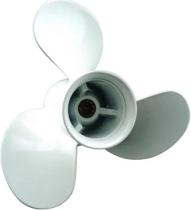 Alt view image 5 of 5 - Asaki 664-45954-00-EL Fits Yamaha Outboard 25 30 HP F25MSHC 30ELF Propeller 3X9 7/8X12