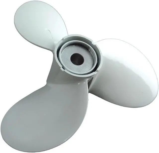 Alt view image 4 of 5 - Asaki 676-45945-62-EL Fits Yamaha Outboard 40 HP Propeller  hélice Right 3X11 3/4X10