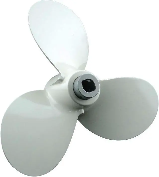 Alt view image 2 of 5 - Asaki 676-45956-61-EL Fits Yamaha Outboard Motor 40 HP Propeller hélice White 3X11 3/4X7 1/2